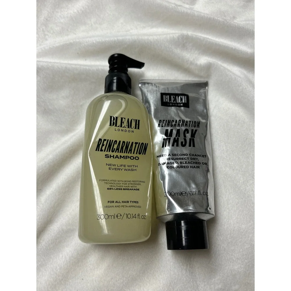 Bleach London Reincarnation Shampoo 300ml and Mask 200ml Set Hair Care Duo NEW